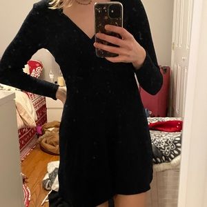 navy sweater dress